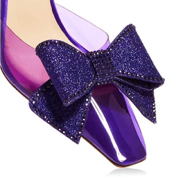 Nalebe Diamante Embellished clear Mules retail price $730 - Picture 6 of 8